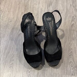 Vintage Juicy Couture Black Heeled Sandals